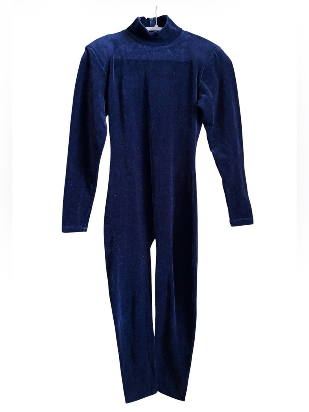 Vintage Jumping Joy Navy Velour Jumpsuit Excellent Condition